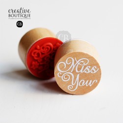 STEMPEL GUMOWY "MISS YOU"